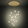 Eglo - Candeeiro suspenso LED com regulação 17xLED/3W/230V 3000K diâmetro 78 cm dourado
