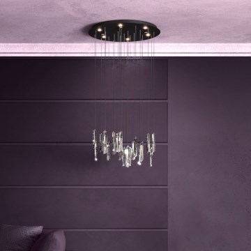 Eglo - Candeeiro suspenso LED com regulação 6xLED/4,2W/230V 3000K transparente