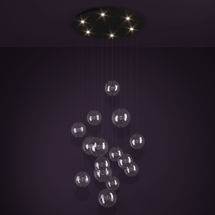 Eglo - Candeeiro suspenso LED com regulação 6xLED/4,2W/230V 3000K transparente