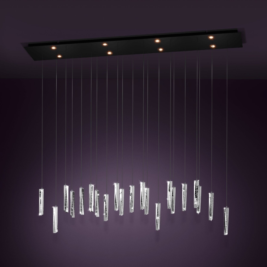 Eglo - Candeeiro suspenso LED com regulação 8xLED/4,2W/230V 3000K transparente