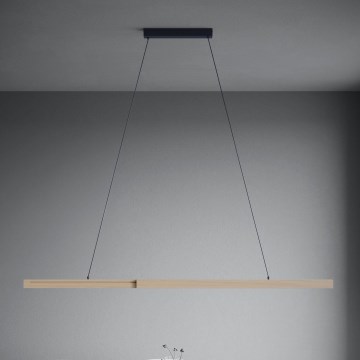 Eglo - Candeeiro suspenso LED com regulação LED/21W/230V 3000K castanho