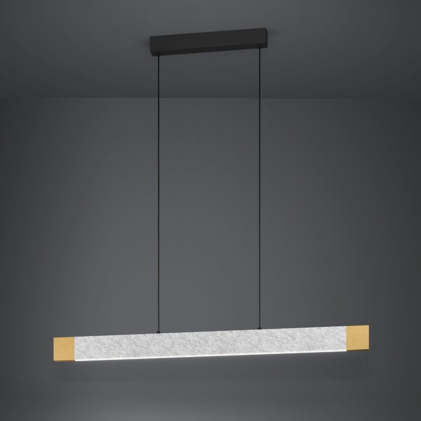 Eglo - Candeeiro suspenso LED com regulação LED/22,2W/230V 3000K castanho/cinzento