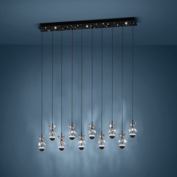 Eglo - Candeeiro suspenso LED com regulação LED/23W/230V 3000K preto