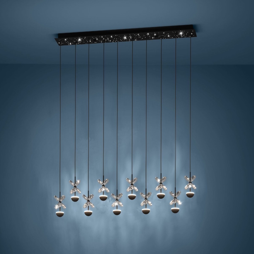 Eglo - Candeeiro suspenso LED com regulação LED/23W/230V 3000K preto