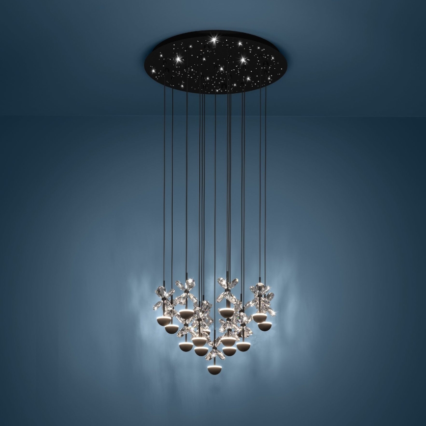 Eglo - Candeeiro suspenso LED com regulação LED/27W/230V 3000K preto
