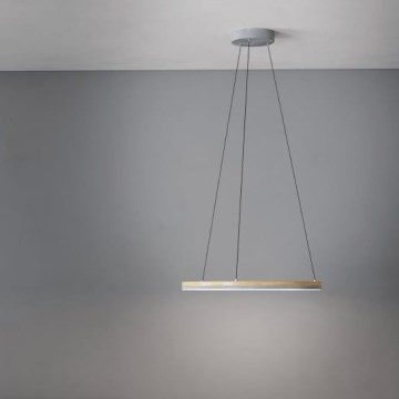 Eglo - Candeeiro suspenso LED com regulação LED/36W/230V 3000K cinzento/castanho