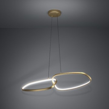 Eglo - Candeeiro suspenso LED com regulação LED/37,5W/230V 3000K dourado