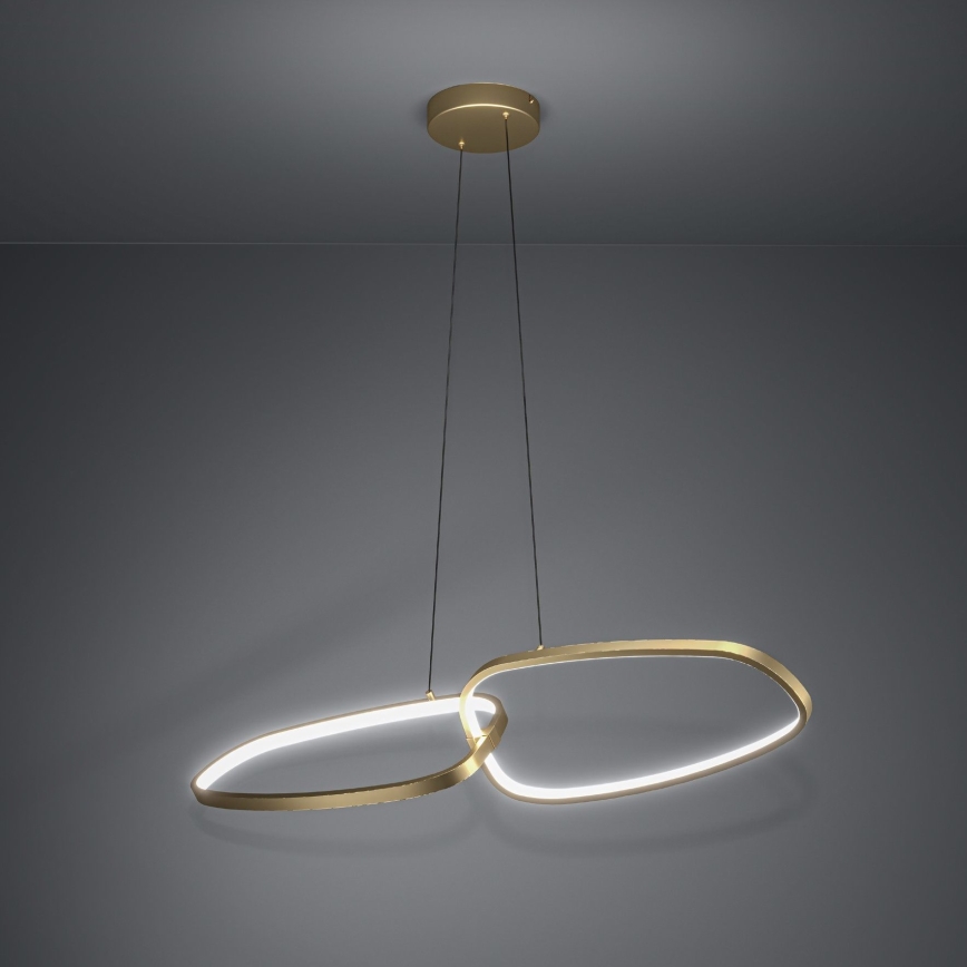 Eglo - Candeeiro suspenso LED com regulação LED/37,5W/230V 3000K dourado