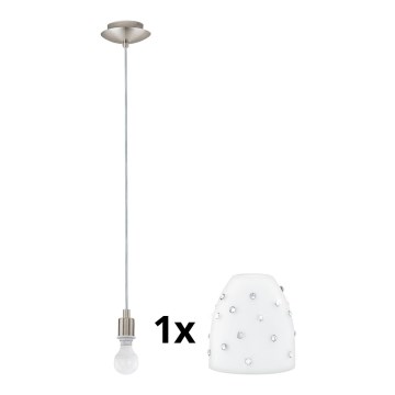 Eglo - Candeeiro suspenso LED MY CHOICE 1xE14/4W/230V  cromado mate/branco