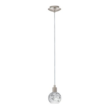 Eglo - Candeeiro suspenso LED MY CHOICE 1xE14/4W/230V cromado mate/branco/preto