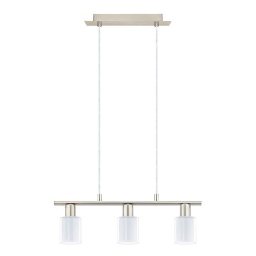 Eglo - Candeeiro suspenso LED MY CHOICE 3xE14/4W/230V cromado mate/branco