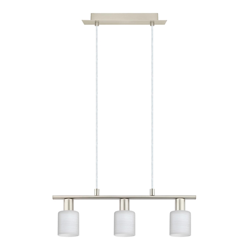 Eglo - Candeeiro suspenso LED MY CHOICE 3xE14/4W/230V cromado mate/branco