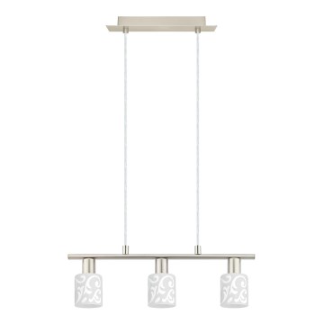 Eglo - Candeeiro suspenso LED MY CHOICE 3xE14/4W/230V cromado mate/branco