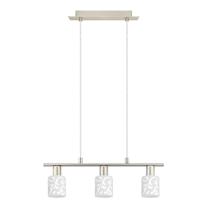 Eglo - Candeeiro suspenso LED MY CHOICE 3xE14/4W/230V cromado mate/branco