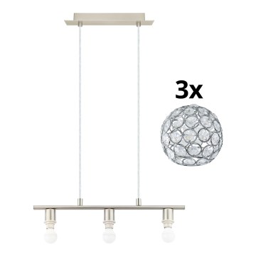 Eglo - Candeeiro suspenso LED MY CHOICE 3xE14/4W/230V cromado mate