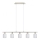 Eglo - Candeeiro suspenso LED MY CHOICE 5xE14/4W/230V cromado mate/branco