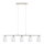 Eglo - Candeeiro suspenso LED MY CHOICE 5xE14/4W/230V cromado mate/branco