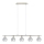 Eglo - Candeeiro suspenso LED MY CHOICE 5xE14/4W/230V cromado mate/branco/preto