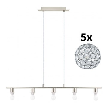 Eglo - Candeeiro suspenso LED MY CHOICE 5xE14/4W/230V cromado mate