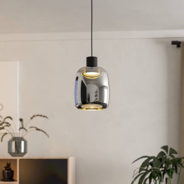 Eglo - Candeeiro suspenso LED RGBW com regulação LED/3,7W/230V 2700-6500K preto ZigBee
