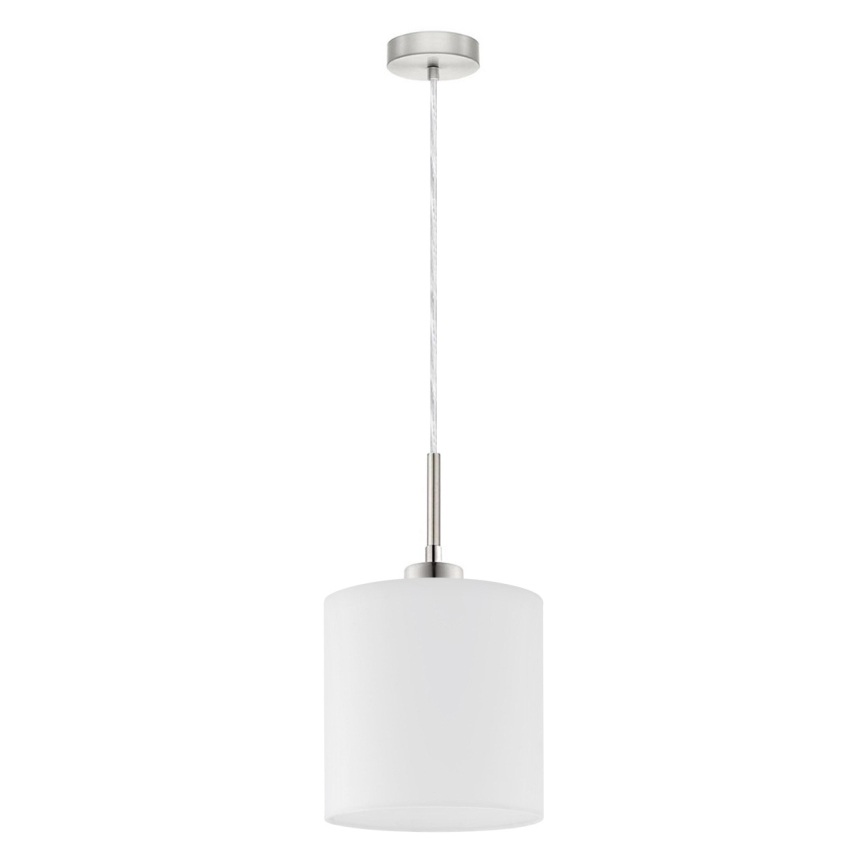 Eglo - Candeeiro suspenso LED TUNJA 1xE27/60W/230V branco