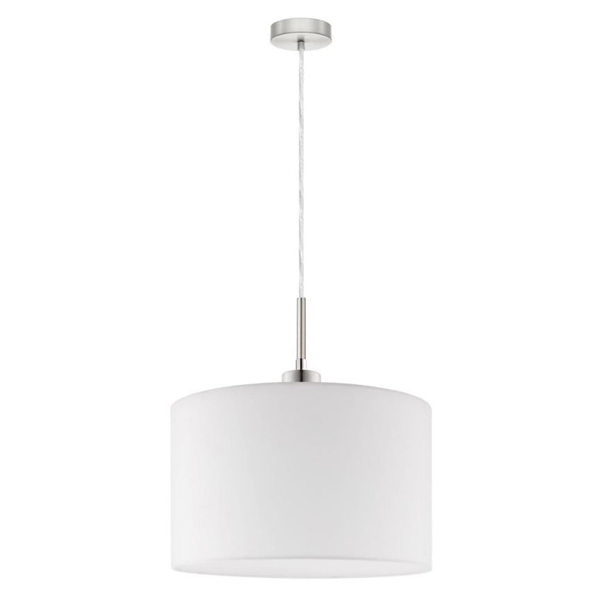 Eglo - Candeeiro suspenso LED TUNJA 1xE27/60W/230V branco