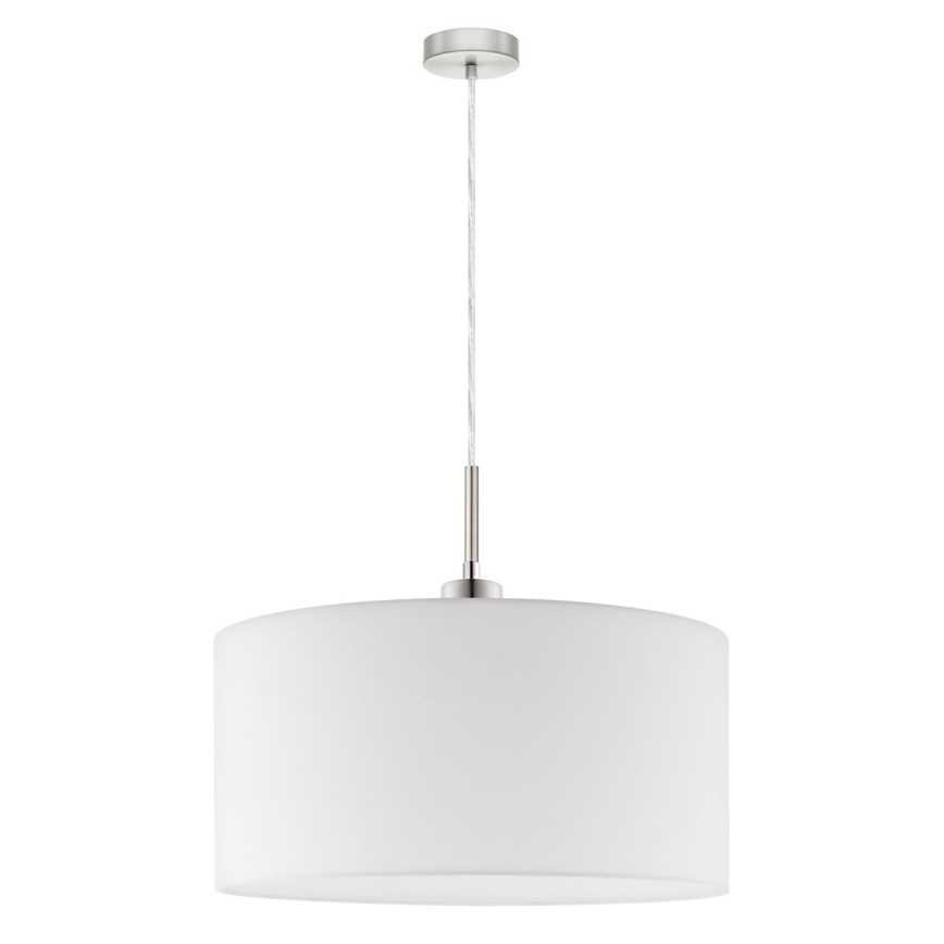 Eglo - Candeeiro suspenso LED TUNJA 1xE27/60W/230V branco