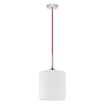 Eglo - Candeeiro suspenso LED TUNJA 1xE27/60W/230V branco