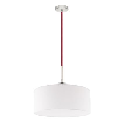 Eglo - Candeeiro suspenso LED TUNJA 1xE27/60W/230V branco