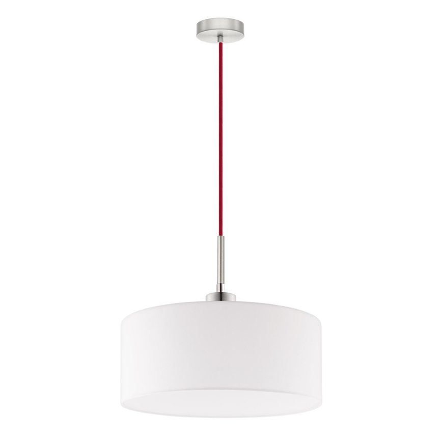 Eglo - Candeeiro suspenso LED TUNJA 1xE27/60W/230V branco