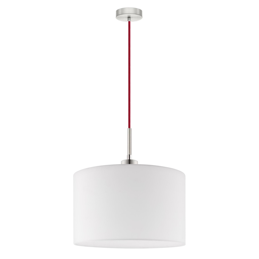 Eglo - Candeeiro suspenso LED TUNJA 1xE27/60W/230V branco