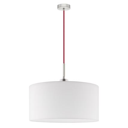 Eglo - Candeeiro suspenso LED TUNJA 1xE27/60W/230V branco