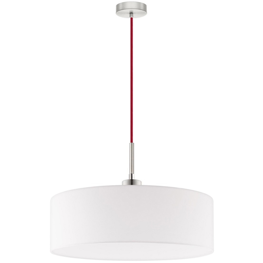 Eglo - Candeeiro suspenso LED TUNJA 1xE27/60W/230V branco