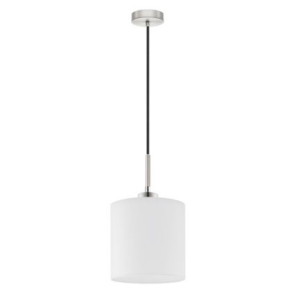 Eglo - Candeeiro suspenso LED TUNJA 1xE27/60W/230V branco