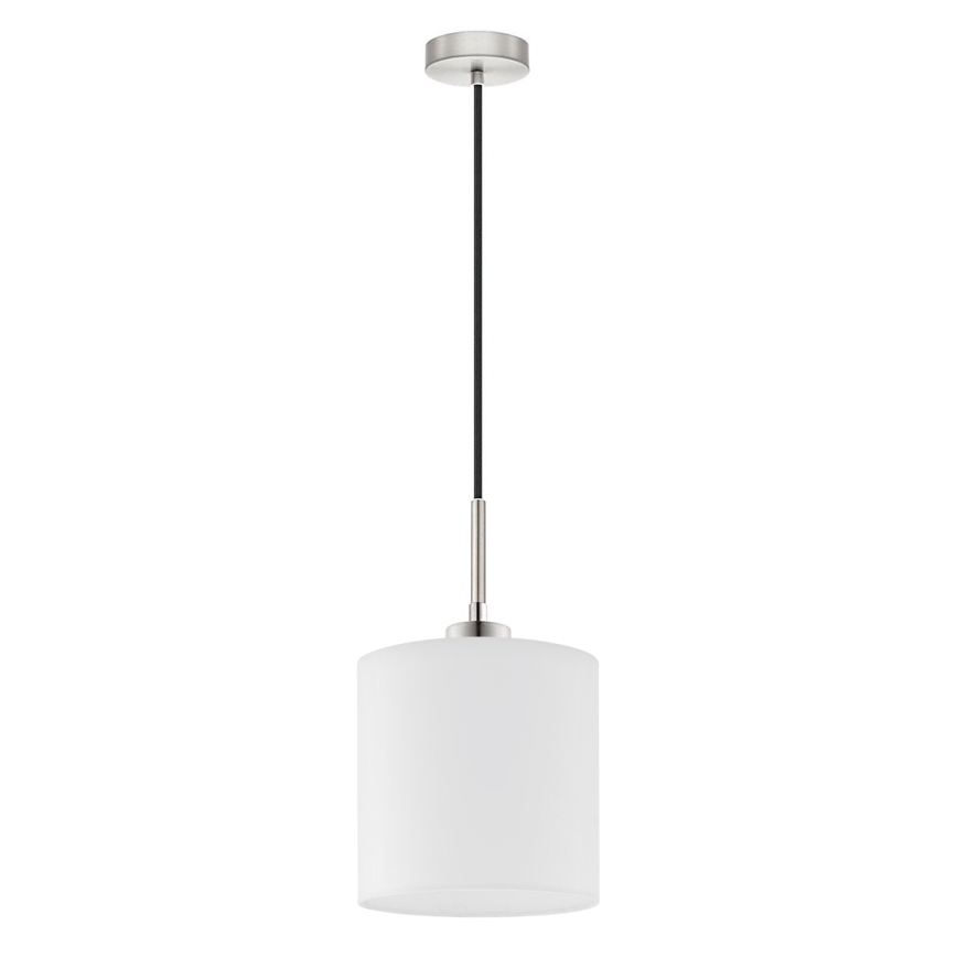 Eglo - Candeeiro suspenso LED TUNJA 1xE27/60W/230V branco