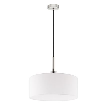 Eglo - Candeeiro suspenso LED TUNJA 1xE27/60W/230V branco