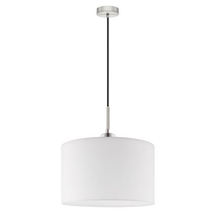 Eglo - Candeeiro suspenso LED TUNJA 1xE27/60W/230V branco