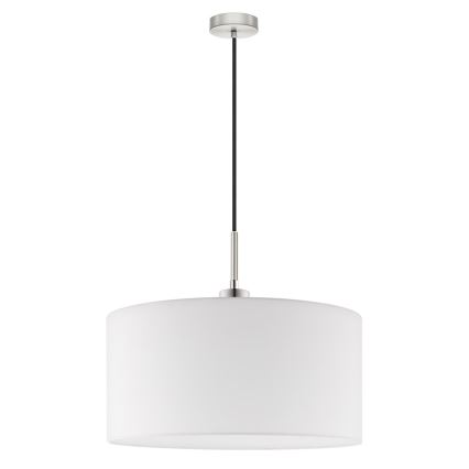 Eglo - Candeeiro suspenso LED TUNJA 1xE27/60W/230V branco