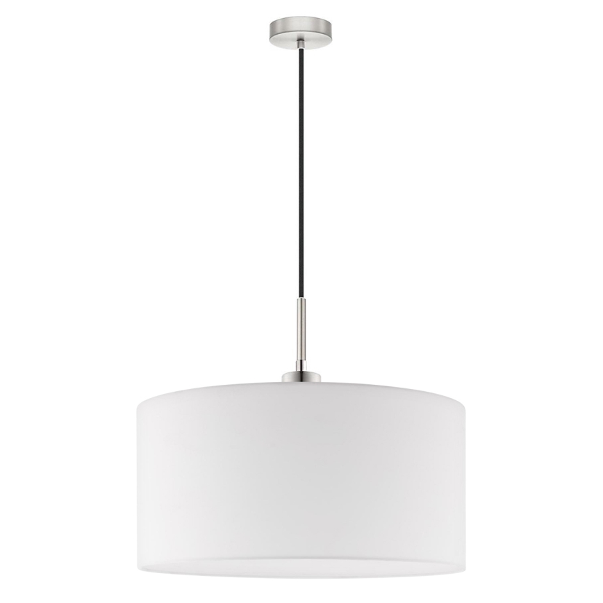 Eglo - Candeeiro suspenso LED TUNJA 1xE27/60W/230V branco