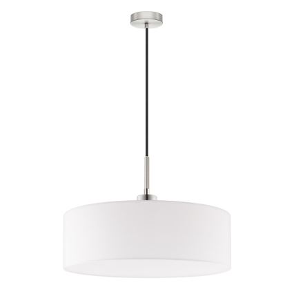 Eglo - Candeeiro suspenso LED TUNJA 1xE27/60W/230V branco