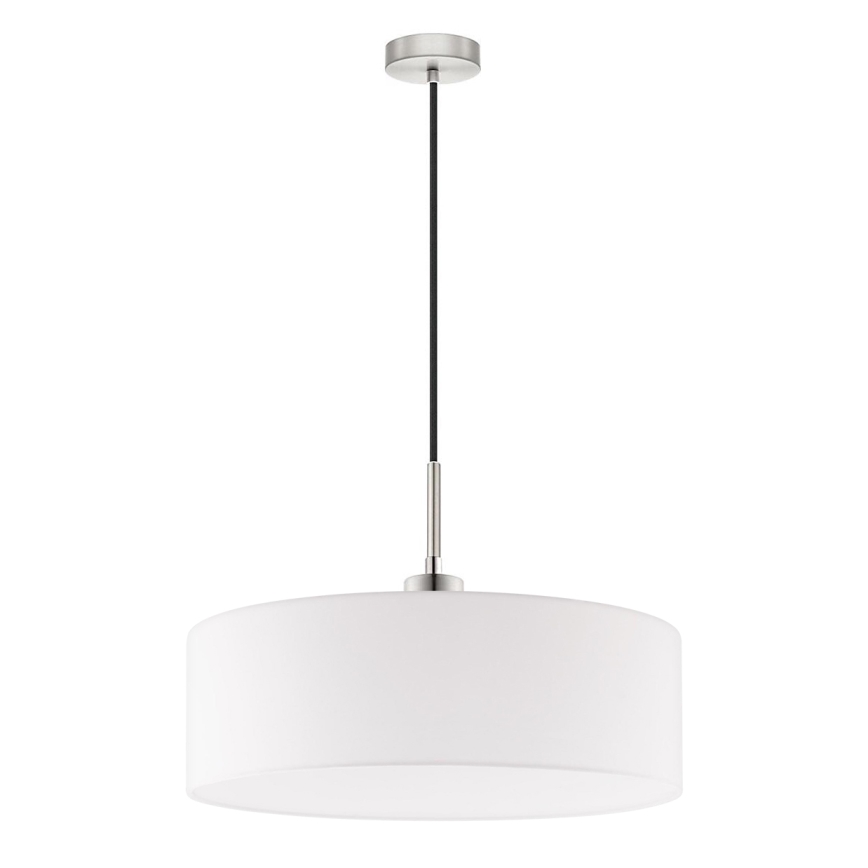 Eglo - Candeeiro suspenso LED TUNJA 1xE27/60W/230V branco