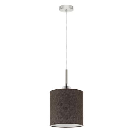 Eglo - Candeeiro suspenso LED TUNJA 1xE27/60W/230V castanho
