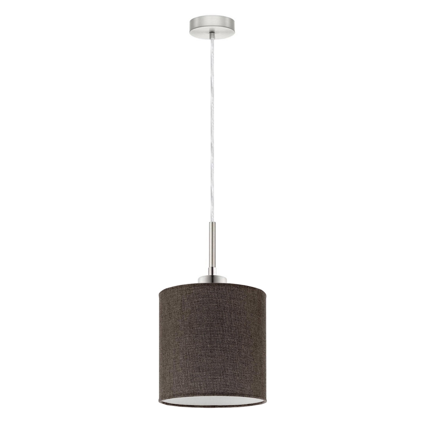 Eglo - Candeeiro suspenso LED TUNJA 1xE27/60W/230V castanho
