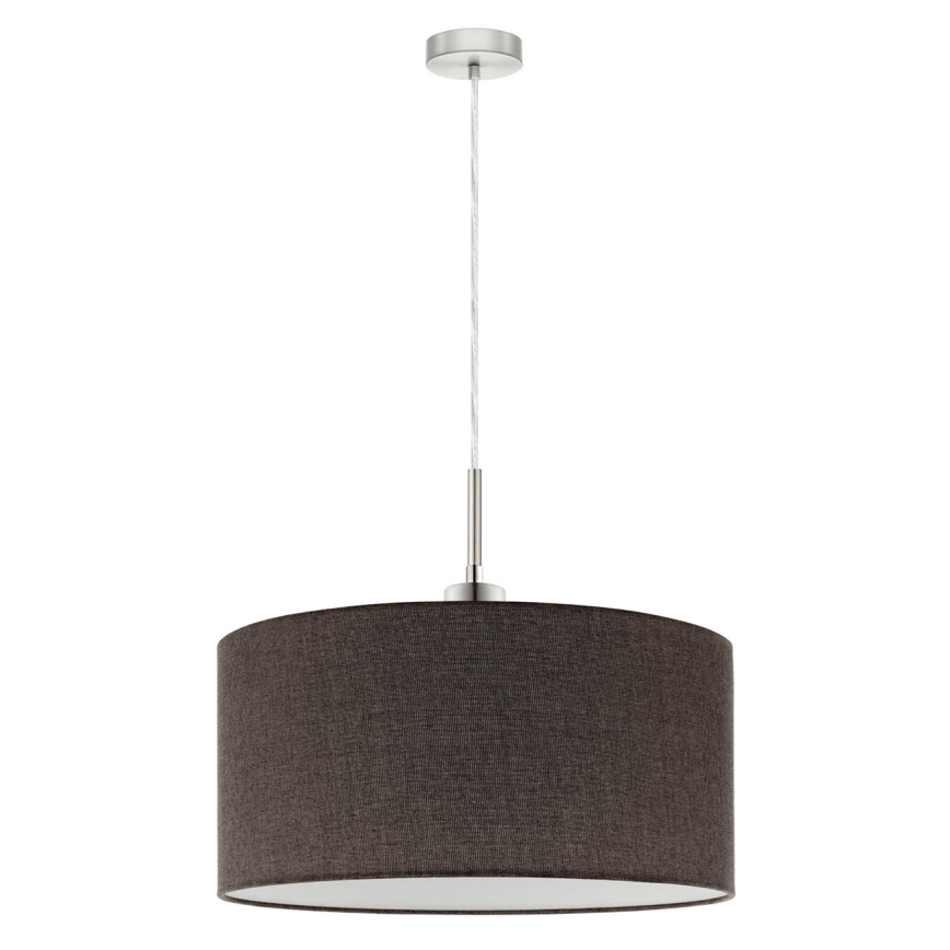 Eglo - Candeeiro suspenso LED TUNJA 1xE27/60W/230V castanho