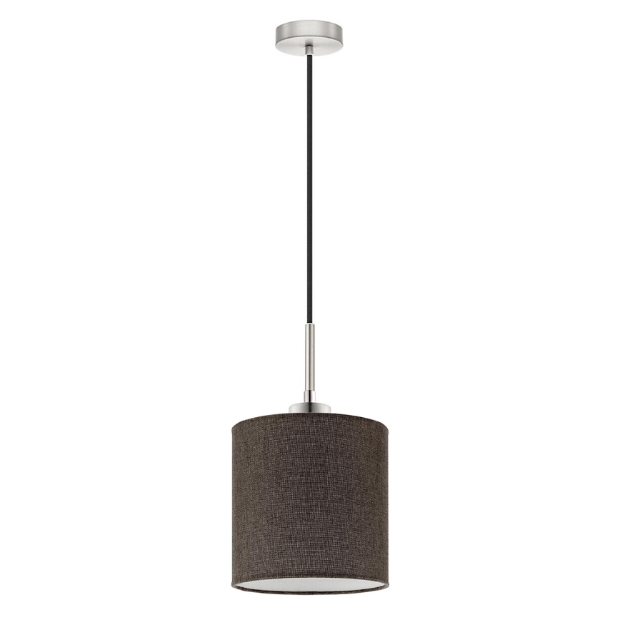 Eglo - Candeeiro suspenso LED TUNJA 1xE27/60W/230V castanho