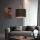 Eglo - Candeeiro suspenso LED TUNJA 1xE27/60W/230V castanho