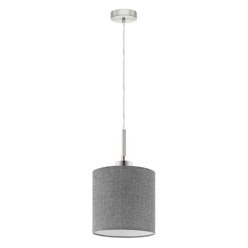 Eglo - Candeeiro suspenso LED TUNJA 1xE27/60W/230V cinzento
