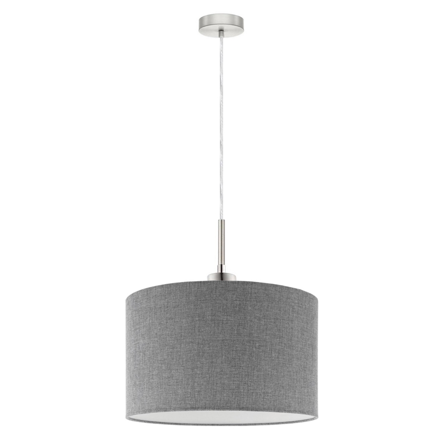 Eglo - Candeeiro suspenso LED TUNJA 1xE27/60W/230V cinzento