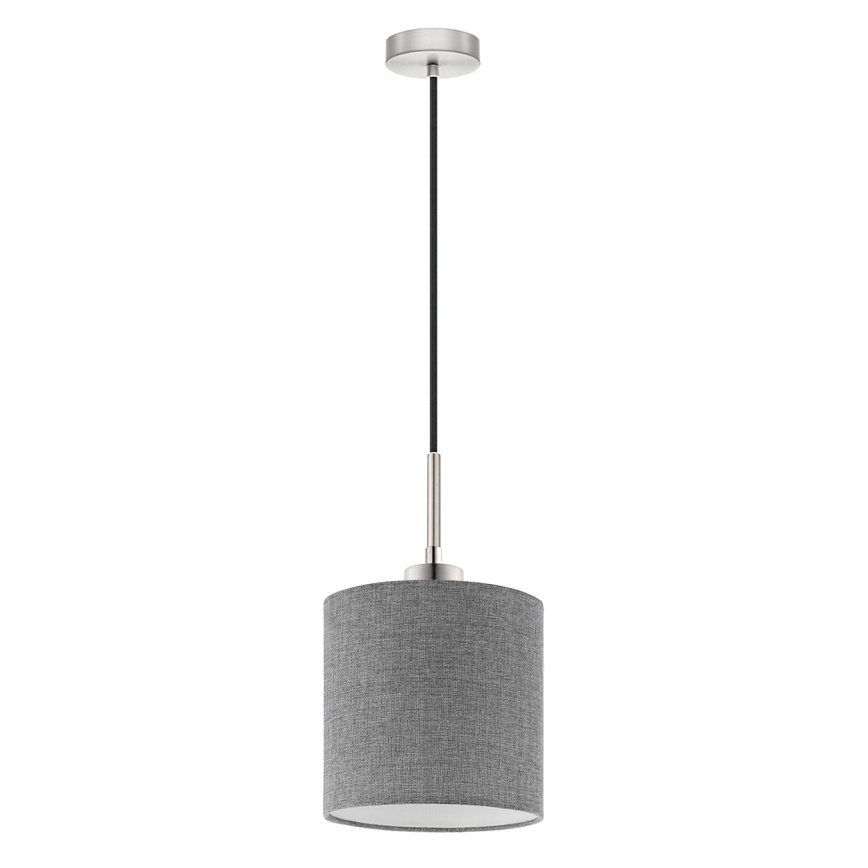 Eglo - Candeeiro suspenso LED TUNJA 1xE27/60W/230V cinzento