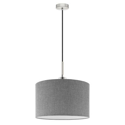 Eglo - Candeeiro suspenso LED TUNJA 1xE27/60W/230V cinzento